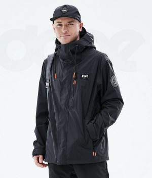 Geaca Outdoor Dope Blizzard Light Full Zip Barbati Negrii | Romania_D1175