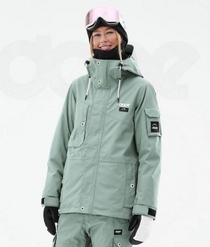 Geaca Snowboard Dope Adept W Dama Verzi | Romania_D2214
