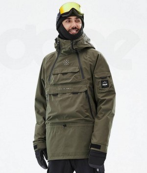 Geaca Snowboard Dope Akin Barbati Masline Verzi | Romania_D2254