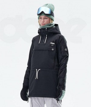 Geaca Snowboard Dope Annok Long W Dama Negrii | Romania_D1419