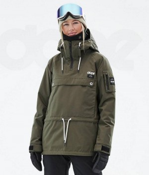 Geaca Snowboard Dope Annok W Dama Masline Verzi | Romania_D1164