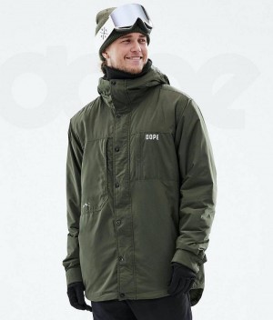 Geaca Snowboard Dope Insulated Barbati Masline Verzi | Romania_D2006