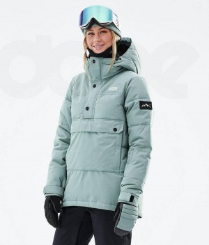 Geaca Snowboard Dope Puffer W 2021 Dama Verzi | Romania_D1521