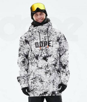 Geaca Snowboard Dope Yeti 2021 Barbati Albi Negrii | Romania_D1742