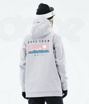 Geaca Snowboard Dope Yeti W 2021 Dama Gri Deschis | Romania_D1569