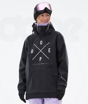 Geaca Snowboard Dope Yeti W Dama Negrii | Romania_D2240