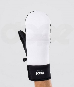 Manusi Snowboard Dope Signet Barbati Albi Negrii | Romania_D1455