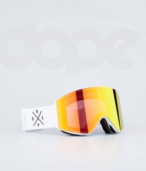 Ochelari Ski Dope Sight Barbati Albi Rosii | Romania_D2023