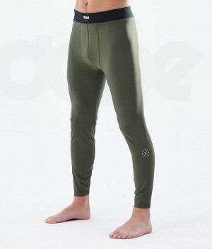 Pantaloni Base Layer Dope Snuggle Barbati Masline Verzi | Romania_D2366
