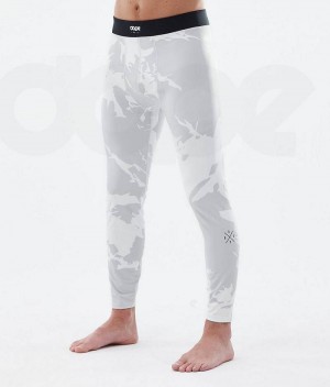 Pantaloni Base Layer Dope Snuggle Barbati Gri Camuflaj | Romania_D1674