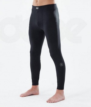 Pantaloni Base Layer Dope Snuggle Barbati Negrii | Romania_D2325