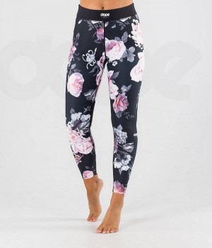 Pantaloni Base Layer Dope Snuggle W Dama Roz Flori | Romania_D1106