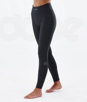 Pantaloni Base Layer Dope Snuggle W Dama Negrii | Romania_D1034