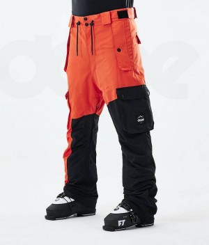 Pantaloni Ski  Dope Adept 2021 Barbati Portocalii Negrii | Romania_D1228