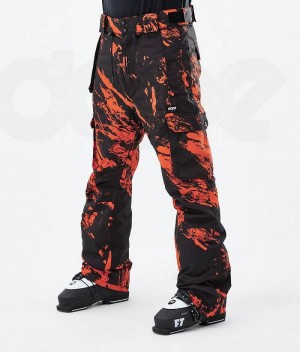 Pantaloni Ski  Dope Iconic Barbati Portocalii | Romania_D2416