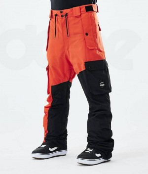Pantaloni Snowboard Dope Adept 2021 Barbati Portocalii Negrii | Romania_D1355
