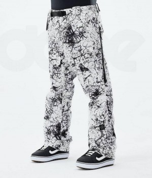 Pantaloni Snowboard Dope Antek 2021 Barbati Albi Negrii | Romania_D1252