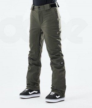 Pantaloni Snowboard Dope Con W 2021 Dama Masline Verzi | Romania_D1590