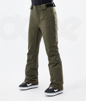 Pantaloni Snowboard Dope Con W Dama Masline Verzi | Romania_D1980