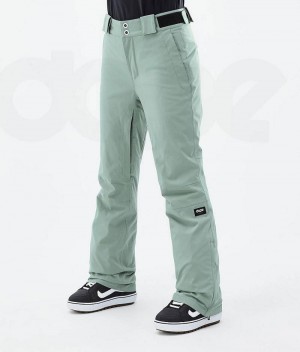 Pantaloni Snowboard Dope Con W Dama Verzi | Romania_D1320