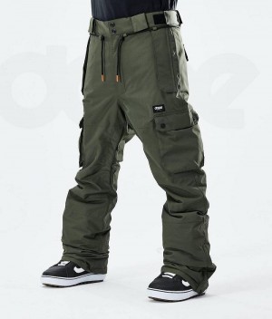 Pantaloni Snowboard Dope Iconic 2021 Barbati Masline Verzi | Romania_D2525
