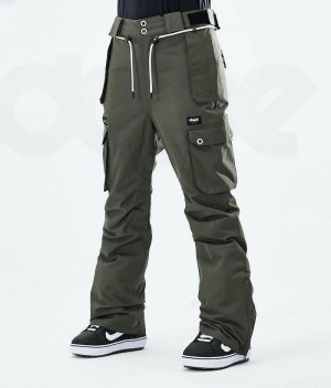 Pantaloni Snowboard Dope Iconic W 2021 Dama Masline Verzi | Romania_D2071
