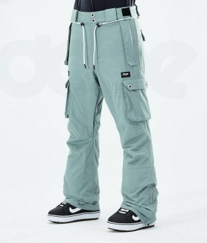 Pantaloni Snowboard Dope Iconic W 2021 Dama Verzi | Romania_D1266