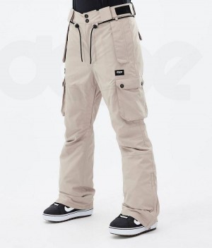 Pantaloni Snowboard Dope Iconic W Dama Bej | Romania_D1443