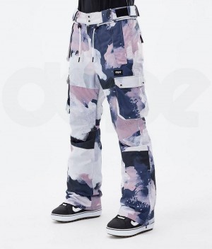 Pantaloni Snowboard Dope Iconic W Dama Bleumarin Roz | Romania_D2421