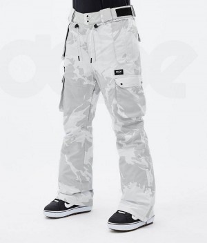 Pantaloni Snowboard Dope Iconic W Dama Gri Camuflaj | Romania_D2259