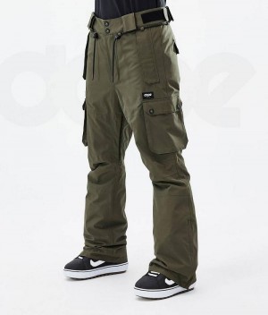 Pantaloni Snowboard Dope Iconic W Dama Masline Verzi | Romania_D2184