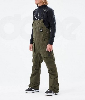Pantaloni Snowboard Dope Notorious B.I.B Barbati Masline Verzi | Romania_D1683