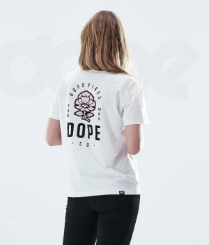 Tricouri Dope Regular Dama Roz Albi | Romania_D2238