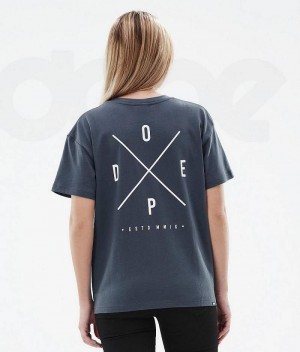 Tricouri Dope Standard W Dama Albastri | Romania_D1325