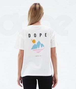 Tricouri Dope Standard W Dama Albi | Romania_D1698